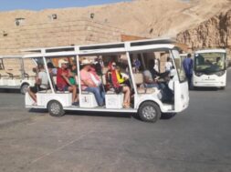 Solar-powered cars operated at Deir el-Bahari, Valley of the Kings