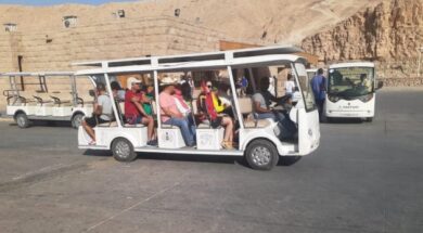 Solar-powered cars operated at Deir el-Bahari, Valley of the Kings