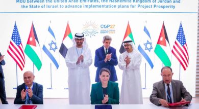 Cop 27 UAE, Jordan and Israel sign deal to advance solar energy and desalination