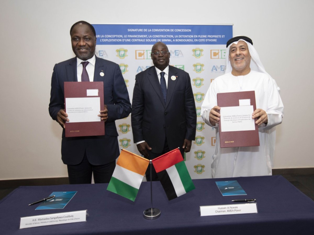 AMEA Power Expands its Presence in West Africa by signing Agreement with the Government of Ivory Coast to Deliver 50MW PV Solar Plant – EQ Mag