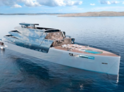 The World’s First 3D-Printed Superyacht with Solar Wings Design Unveiled