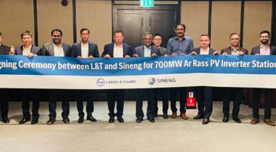 Sineng signs with L&T for Saudi’s 700mw solar project