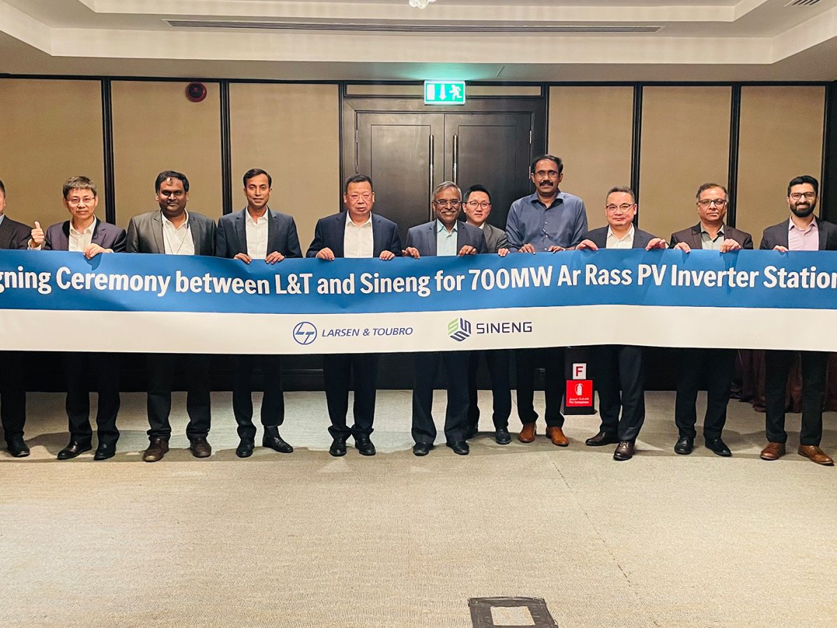 Sineng signs with L&T for Saudi’s 700mw solar project – EQ Mag