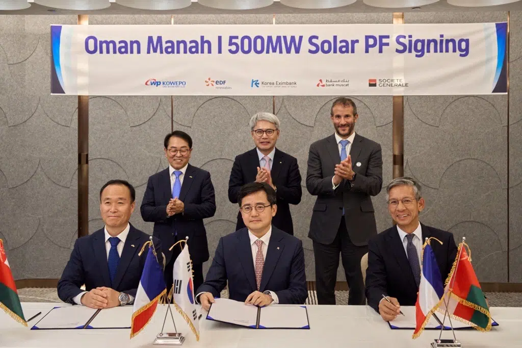 EDF Renewables and Korea Western Power Corporation (KOWEPO) consortium reaches financial close on Manah 1 – 500 MW solar project in Oman
